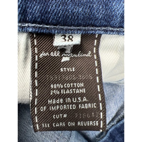 For All Mankind Men's Blue Straight leg Jeans - Picture 6 of 6